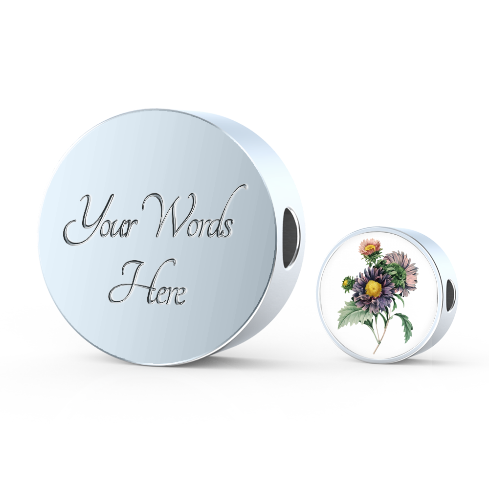 Round Charm: September, Aster Lavender
