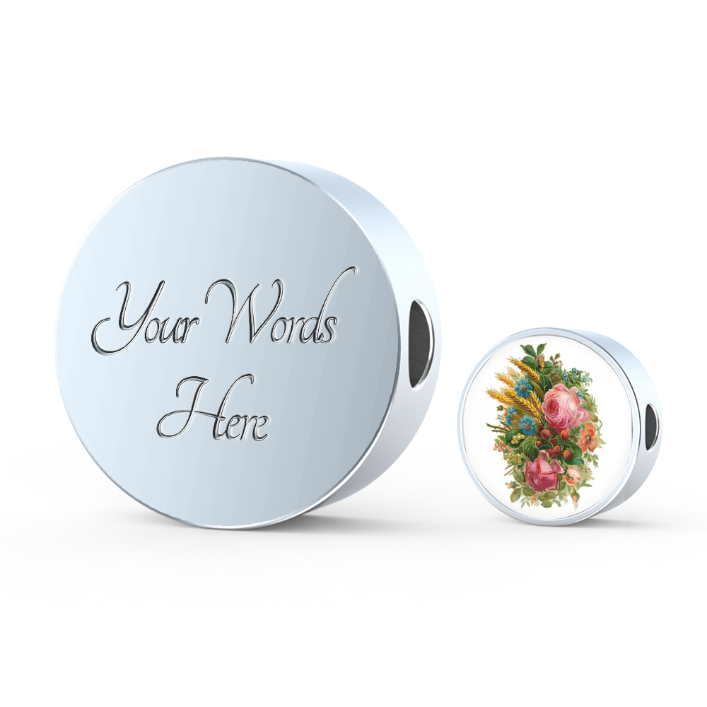 Roses, Roses, Roses: Pink Assortment, Round Charm