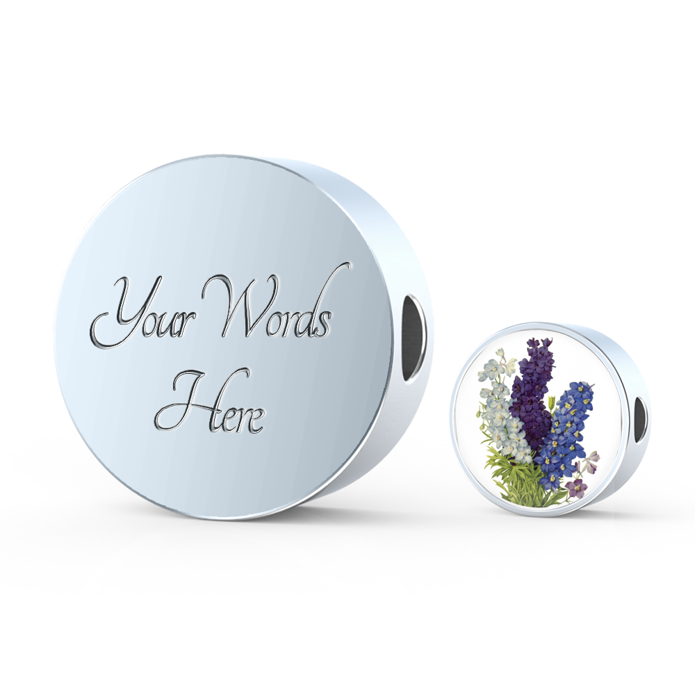 Round Charm: Larkspur