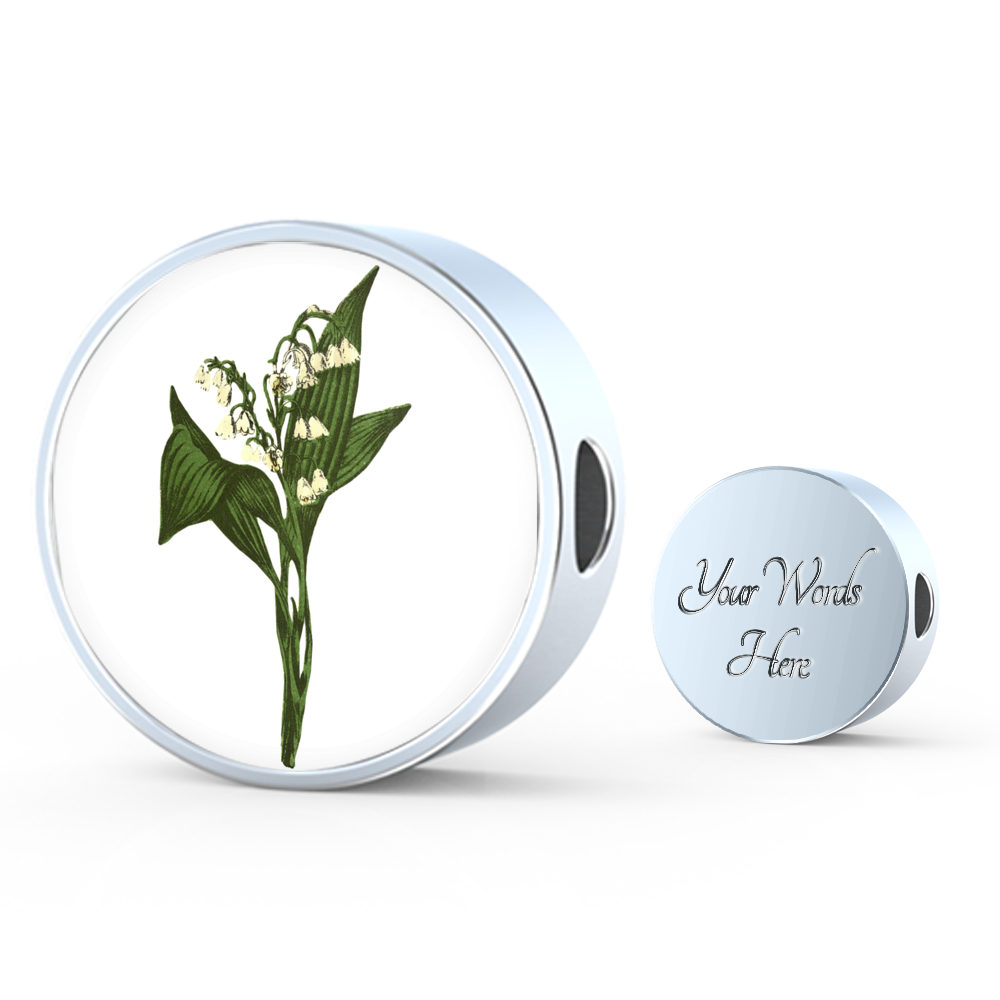 Lily of the Valley, Round Charm Only