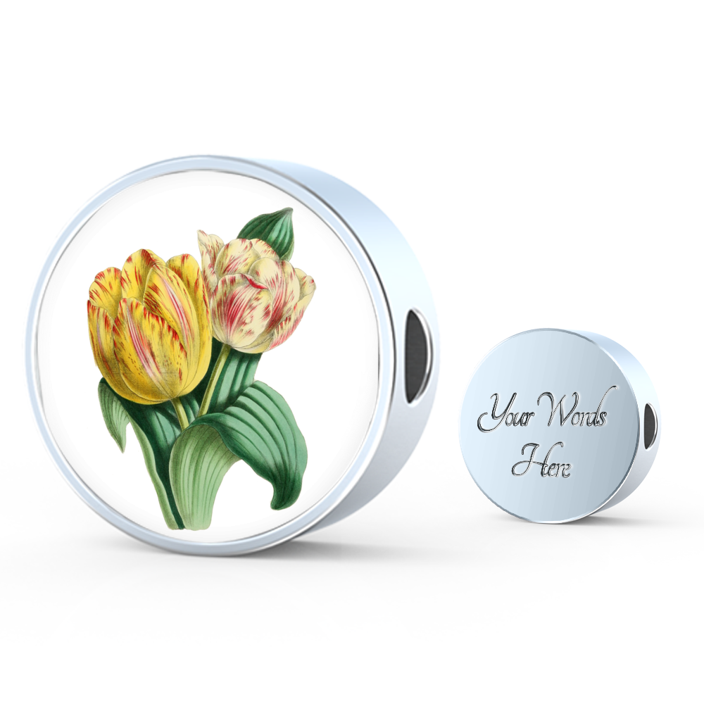 Tulips 2, Round Charm Only