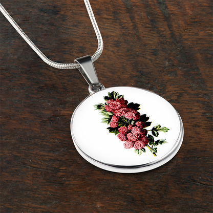 Necklace: Carnations Deep Pink