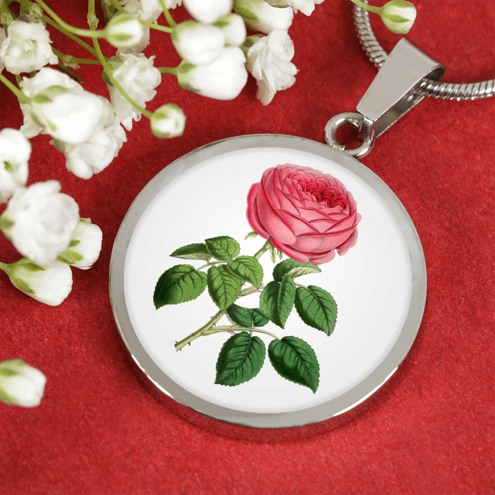 Roses, Roses, Roses: Single Dark Pink, Necklace
