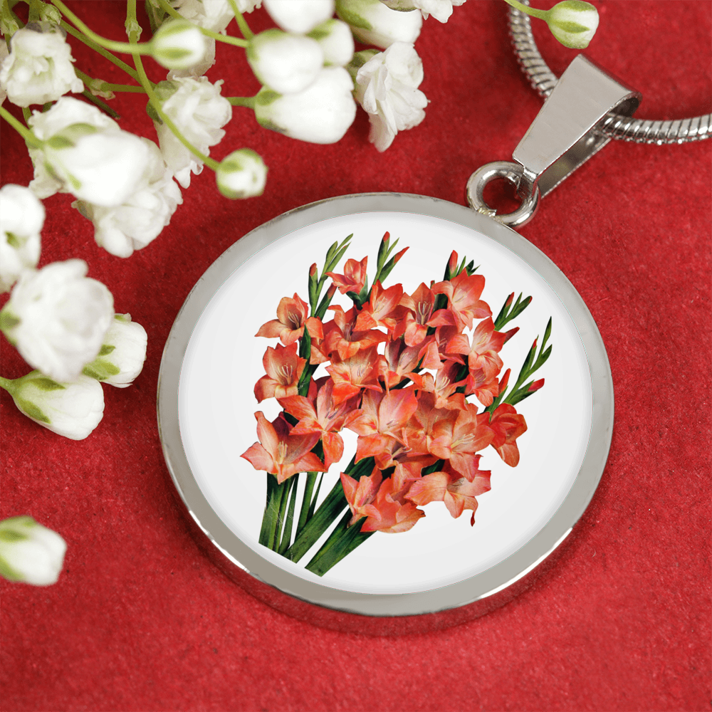 Gladiolus necklace deals
