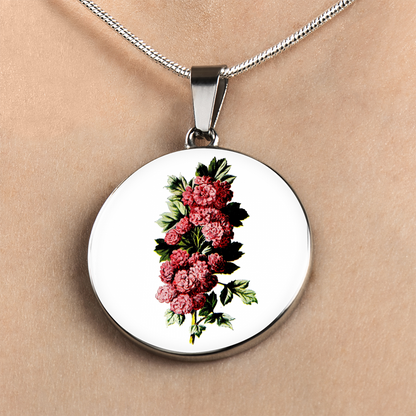 Carnations Deep Pink, Necklace