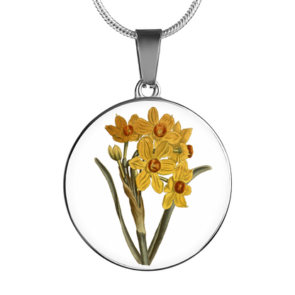 Necklace: December, Narcissus Yellow