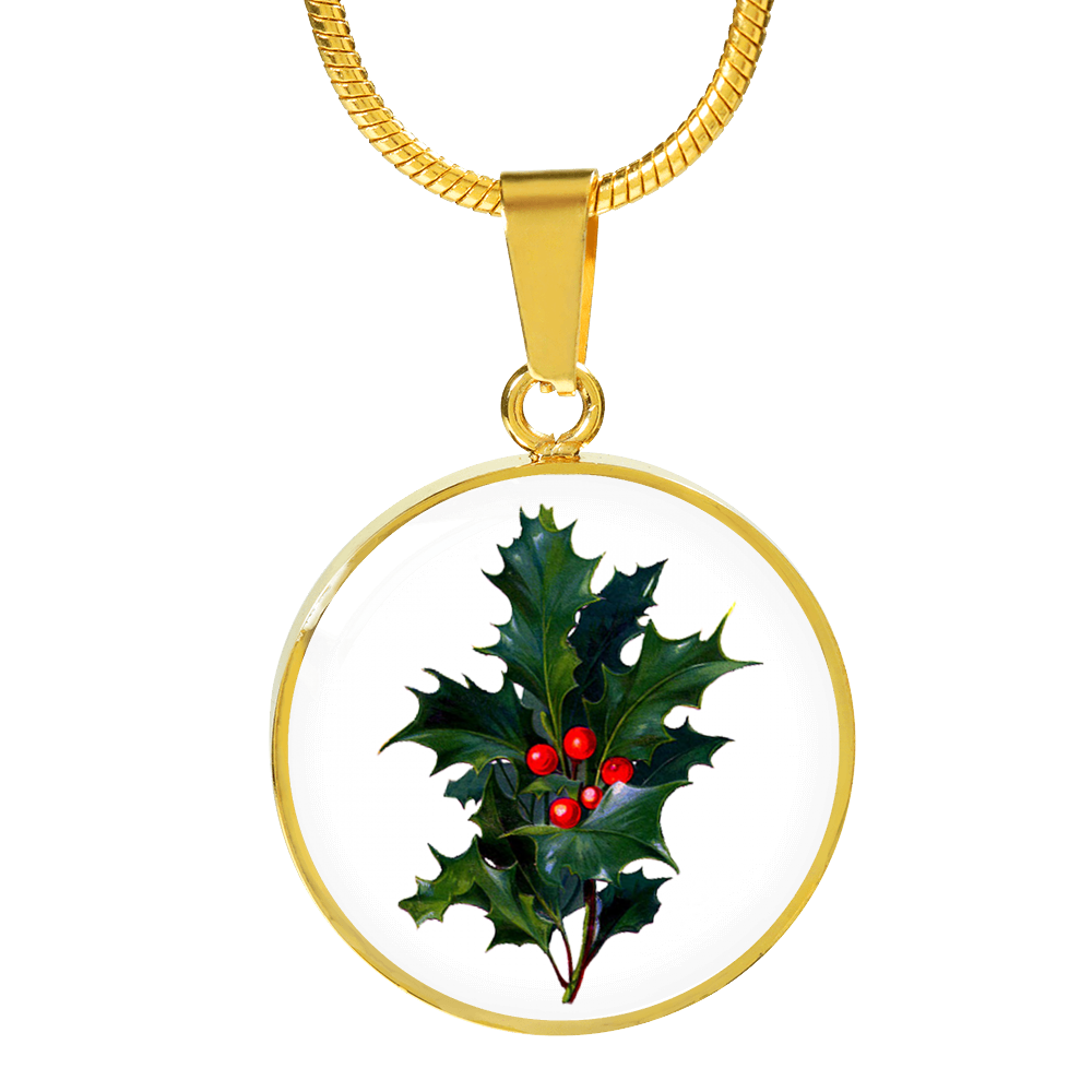 Necklace: December, Holly