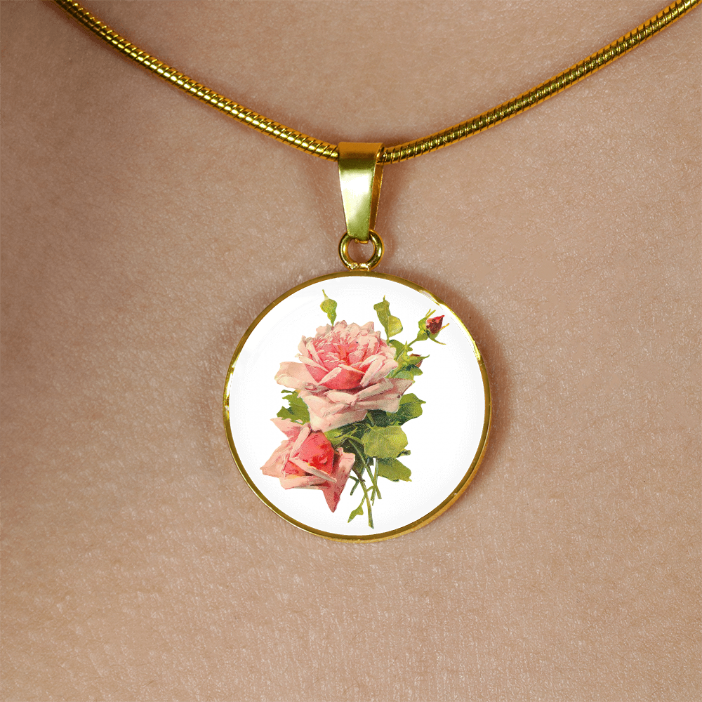 Necklace: Gemini, Rose Pink