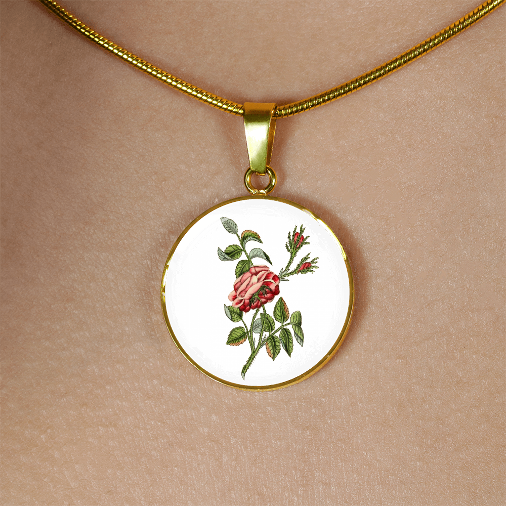 Roses, Roses, Roses: Single Dusty Pink, Necklace