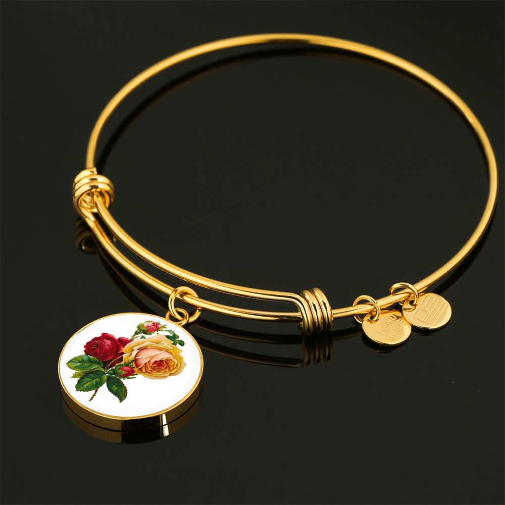 Roses, Roses, Roses: Red and Yellow, Bangle Bracelet