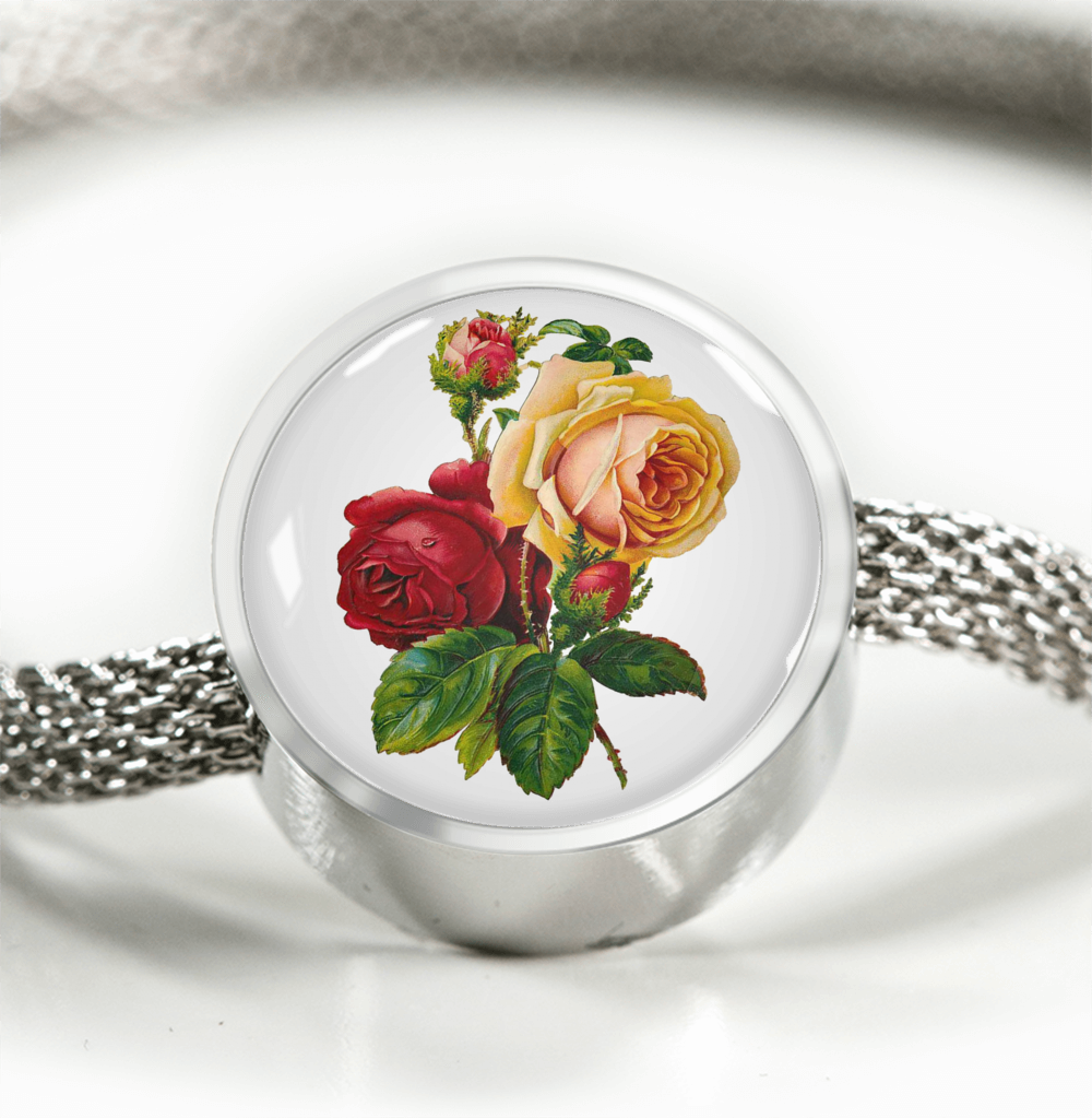 Roses, Roses, Roses: Red and Yellow,  Luxury Bracelet