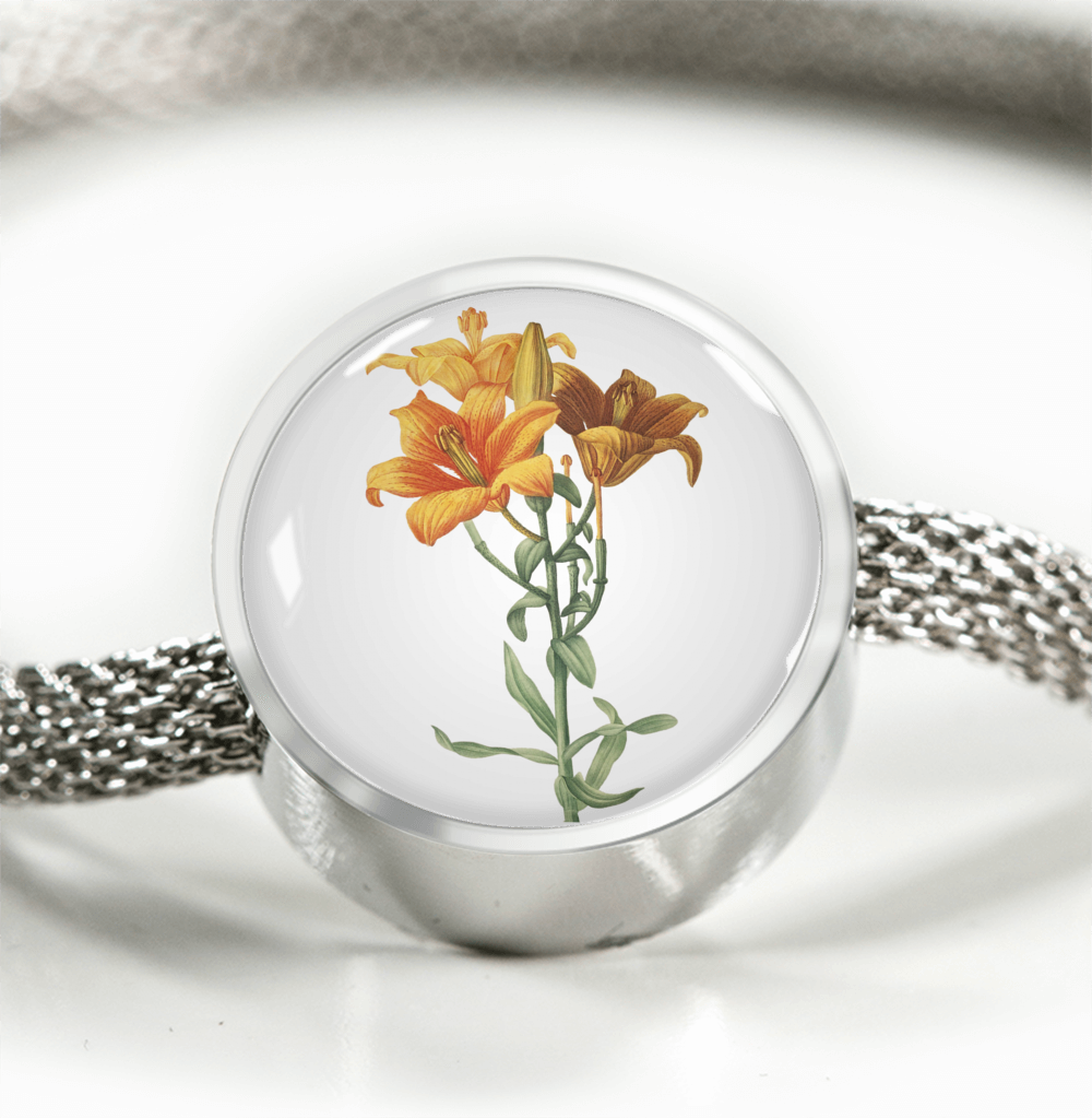 Luxury Bracelet: Taurus, Lilies