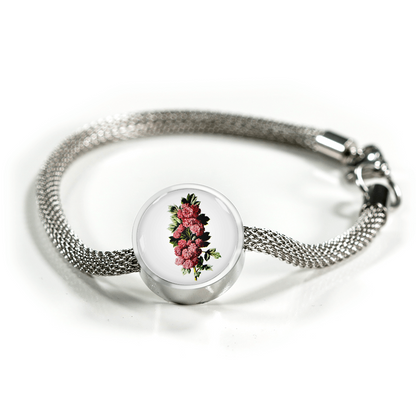 Luxury Bracelet: Sagittarius, Carnations Deep Pink