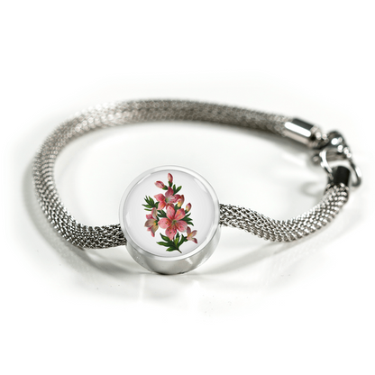 Luxury Bracelet: Taurus, Lily Pink