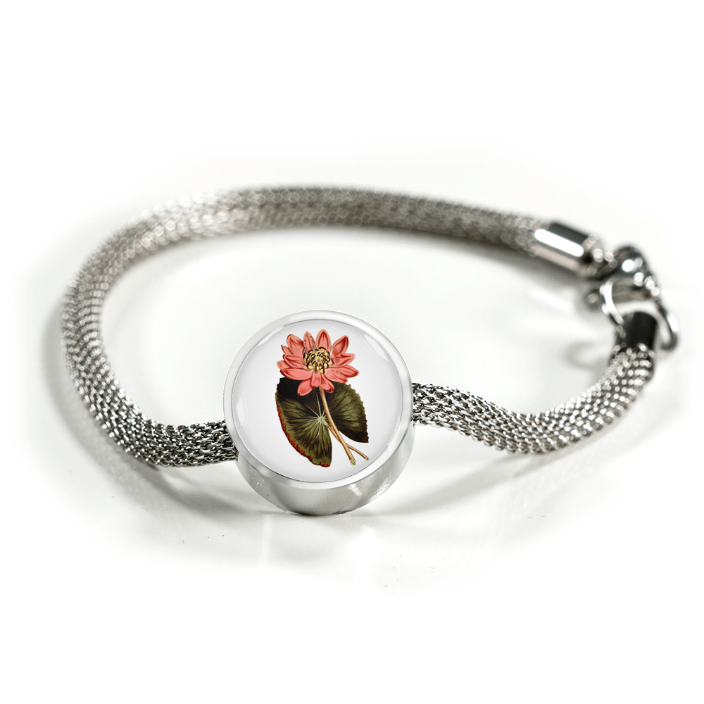 Water Lily Pink, Luxury Bracelet