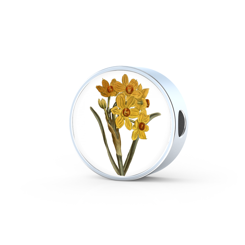 Round Charm: Narcissus Yellow