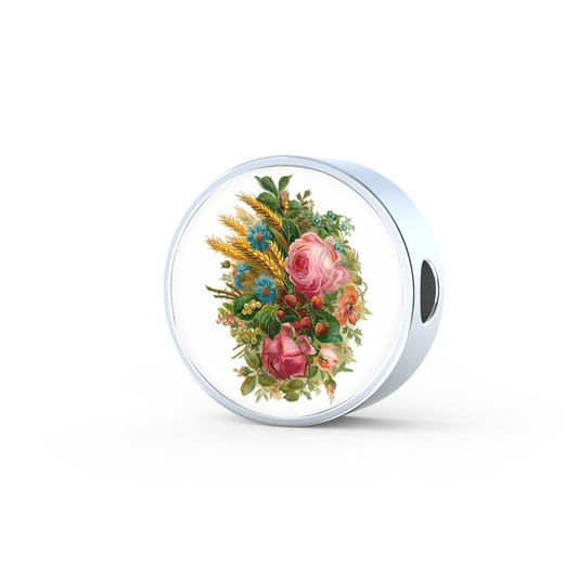 Roses, Roses, Roses: Pink Assortment, Round Charm