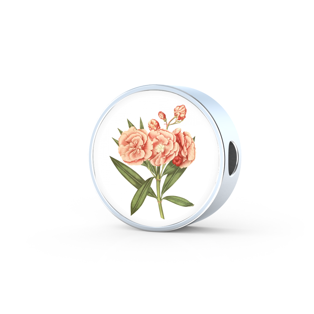 Carnation Soft Pink, Round Charm Only