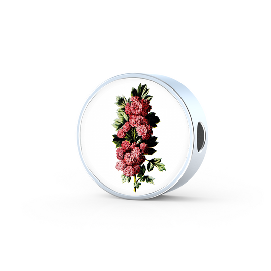 Round Charm: Carnations Deep Pink