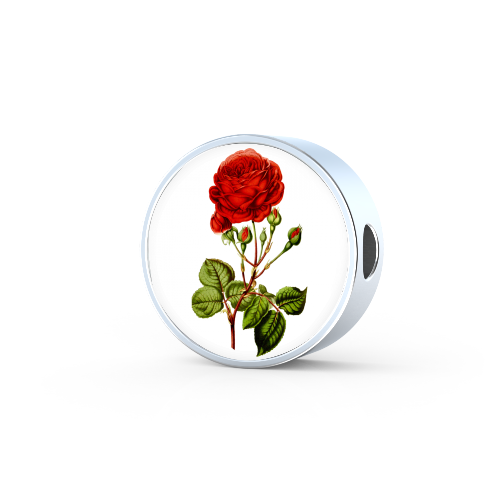 June: Rose Red 2, Round Charm Only