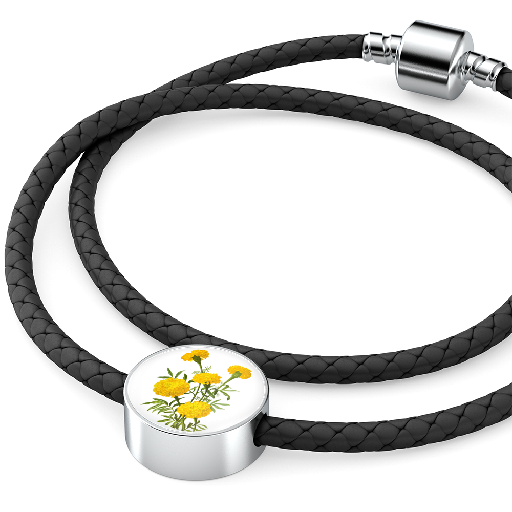 Leather Bracelet: Marigold 3