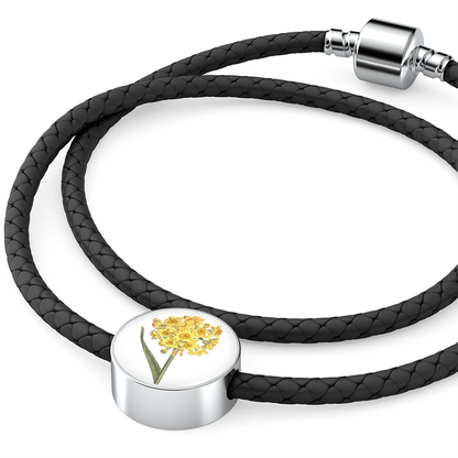 Leather Bracelet: Marigold 2