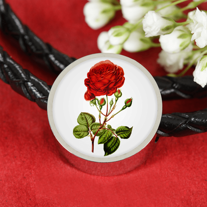 Roses, Roses, Roses: Red 2, Leather Bracelet