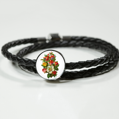 Leather Bracelet: February, Primrose