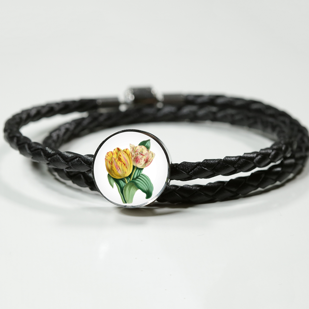 Tulips 2, Leather Bracelet
